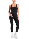 Macacão de maternidade MOMANDA Workout Romper preto Natrelax