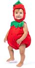Macacão de Morango para Bebê - Fantasia Infantil (0-2 anos)