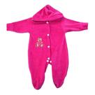 Macacão De Plush Bordado de Bebê Roupa Infantil
