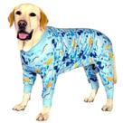 Macacão de recuperação para cães PriPre azul dinossauro 3XL Macacão de recuperação para cães PriPre azul dinossauro 3XL