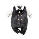 Macacão De Terno Para Bebês Meninos, Manga Longa, Roupa Infantil Moderna E Estilosa Para Primavera E