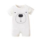 Macacão De Verão Para Bebê Menino 0-18 Meses 2 Peças Com Estampa De Urso E Chapéu Roupas Para Macacão De Verão Para Bebê Menino 0-18 Meses 2 Peças Com Estampa De Urso E Chapéu Roupas Para