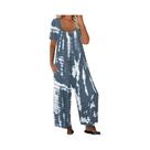 Macacão De Verão plus Size Feminino 0XL-5XL Em Cor Sólida Com Bolsos E Manga Curta Macacão De Verão plus Size Feminino 0XL-5XL Em Cor Sólida Com Bolsos E Manga Curta