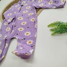 Macacão de Zíper de Bebê Menina Roupinha de Dormir Pijama de Recém Nascido