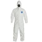 Macacão Descartável DuPont Tyvek com Punhos Elásticos e Capuz 2XL Macacão Descartável DuPont Tyvek com Punhos Elásticos e Capuz 2XL