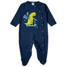Macacão Dino Meia Malha Bebê - Tip Top Macacão Dino Meia Malha Bebê - Tip Top