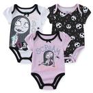 Macacão Disney Nightmare Before Christmas, pacote com 3 unidades, para bebês e meninas