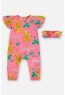 Macacão e Laço em Cotton para Bebê Up Baby