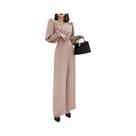 Macacão Elegante Com Decote Em V E Cintura Alta Para Mulheres, Estilo Casual De Verão Para