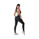 Macacão Esportivo Feminino Com Controle De Abdômen E Efeito Levanta Bumbum Para Yoga, Fitness E