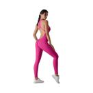 Macacão Esportivo Feminino Com Controle De Abdômen E Efeito Levanta Bumbum Para Yoga, Fitness E