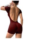 Macacão esportivo SweatyRocks Backless One Piece Yoga Gym para mulheres