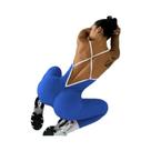 Macacão Feminino Canelado Com Blocos De Cores, Sem Costas, Estilo Regata, Para Academia, Treino E
