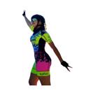 Macacão Feminino De Verão Com Manga Curta E Estampa De Macaco GEL20D KAFITT