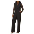 Macacão Feminino Lado Avesso Alfaiataria Longo Preto - L1277