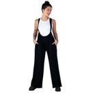 Macacão Feminino Modal Preto Acompanha Camiseta Branca Cool Macacão Feminino Modal Preto Acompanha Camiseta Branca Cool