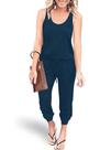 Macacão Feminino PRETTYGARDEN Regata Azul Escuro XL
