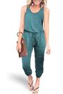 Macacão Feminino PRETTYGARDEN Regata Sem Mangas XL Cinza Verde