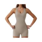 Macacão Feminino Sexy Sem Costas, Halter, Sem Mangas, Estilo Regata, Para Yoga, Justo Ao Corpo, Peça Macacão Feminino Sexy Sem Costas, Halter, Sem Mangas, Estilo Regata, Para Yoga, Justo Ao Corpo, Peça