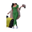 Macacão Feminino Slim De Uma Peça Cor Sólida Moda Primavera Verão 2025 Streetwear