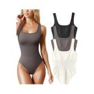 Macacão Feminino Slim Fit De Verão Em Malha Sólida Casual Chique Macacão Feminino Slim Fit De Verão Em Malha Sólida Casual Chique