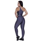 Macacão Fitness Feminino Um Ombro Brilho Wonder Bojo Bolso Orbis