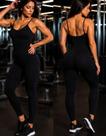 Macacão Fitness Modelador Alça Fina Academia Treino Esporte Casual