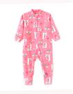 Macacão Fleece Bebê Menina Lhama Pink Pingo Lelê Macacão Fleece Bebê Menina Lhama Pink Pingo Lelê
