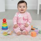 Macacão Fleece Peluciado Confortável e Quentinho Perfeito para Bebês Lua Rosa