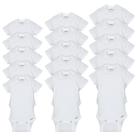 Macacão Gerber Baby, 15 peças, branco, de 0 a 3 meses