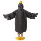 Macacão Goose Blanket com capuz BXEBUI Silly Wearable Grey XL