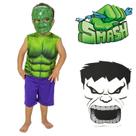 Macacão Hulk Avengers C/ Mascara