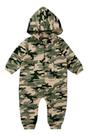 Macacão Infantil Bebê Quentinho Soft Verde Militar