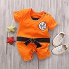 Macacão Infantil Dragon Ball 0-18 Meses Goku Vegeta Algodão Verão Roupa De Fantasia