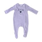 Macacão Infantil Feminino Malwee Longo Bordado Lilas - 10001