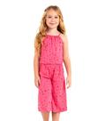 Macacão Infantil Feminino Pantacourt Rovi Kids Rosa - Rovitex Kids