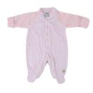 Macacão Infantil Feminino Sonho Mágico Longo Tricô Rosa - 131882