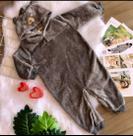 Macacão infantil inverno masculino e feminino -animais