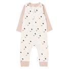 Macacão infantil Longo em Suedine com Zíper e Silk Dog Ossos