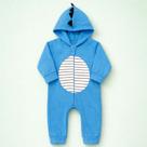 Macacão Infantil Menino em Soft Quentinho com Zíper Fácil Cor:azulTamanho:01
