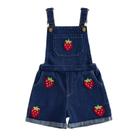 Macacão infantil para meninas, jeans, shorts, macacão Ayalinggo Strawberries