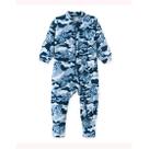 Macacão Infantil Roupa Bebê Infantil Macaquinho Pijama Longo Comprido Ziper Tigre Azul
