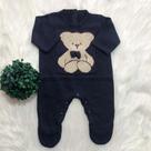 Macacão Infantil Urso Sentado Gravata