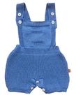 Macacão Jardineira de Tricot para Bebê - Estilo Romper menino e menina