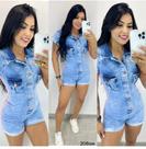 Macacão jeans fem