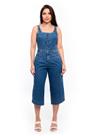 Macacão Jeans Pantacurt Feminino Com Botões