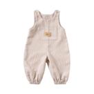 Macacão Jeans Para Bebês Meninos E Meninas Com Estampa De Urso Fofo E Bolso, Macacão Infantil Para