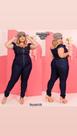 Macacão jeans PLUS size veste 48/50