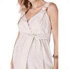 Macacao linho comfy c/ fivela areia Macacao linho comfy c/ fivela areia