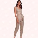 Macacão Linho Fio C/ Cobre - Moda Casual Chic